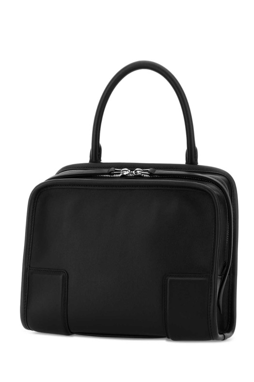 Black leather small Amazona handbag Black LOEWE (A039AS0X01)