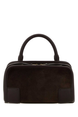 Dark brown leather mini Amazona handbag LOEWE (A039AS4X03)