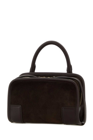 Dark brown leather mini Amazona handbag LOEWE (A039AS4X03)