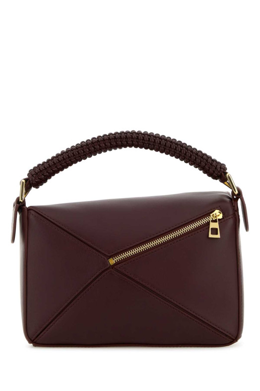 Aubergine leather small Puzzle handbag LOEWE (A510S21XDA)