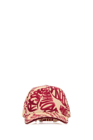 Printed denim Rebel Hibiscus baseball cap DSQUARED (BCW097300308745)