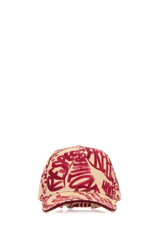 Printed denim Rebel Hibiscus baseball cap DSQUARED (BCW097300308745)