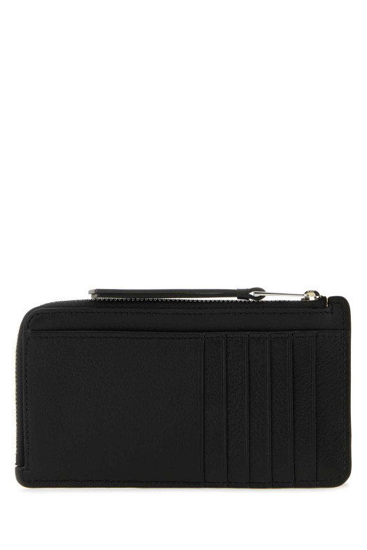 Black leather Puzzle card holder Black LOEWE (C510G17X05)