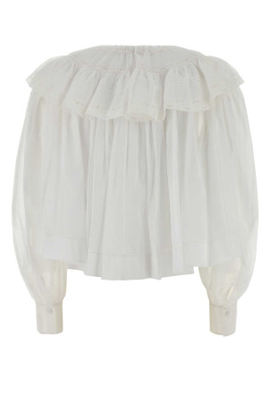 White cotton blouse Beige CHLOE (CH26SHT84040)