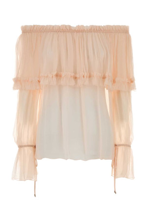 Peach crepe blouse CHLOE (CH26UH123001)