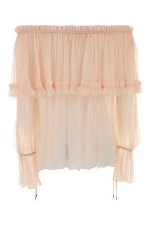 Peach crepe blouse CHLOE (CH26UH123001)