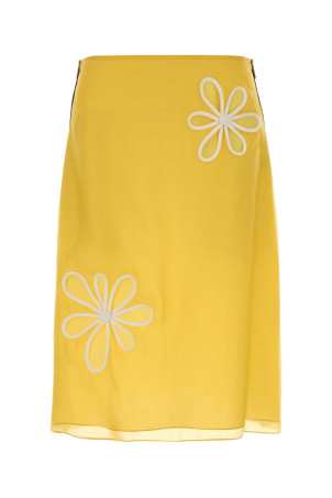 Жовта спідниця з органзи FENDI (FQ7735AW9P)