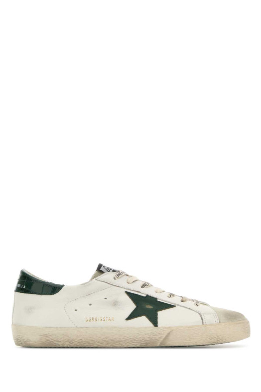 Кроссовки Super Star из белой кожи, бренд GOLDEN GOOSE DELUXE (GMF00101F008113)