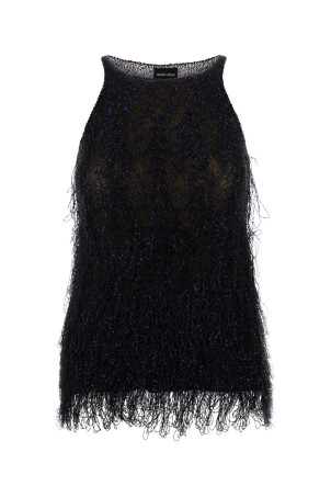 Нейлонова блузка з прикрасами GIORGIO ARMANI (GW003312AF25439)