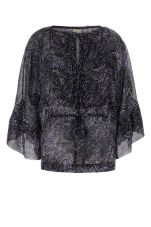 Блузка из шелка с принтом Tekia от ISABEL MARANT (HT0864FAD2J05I)
