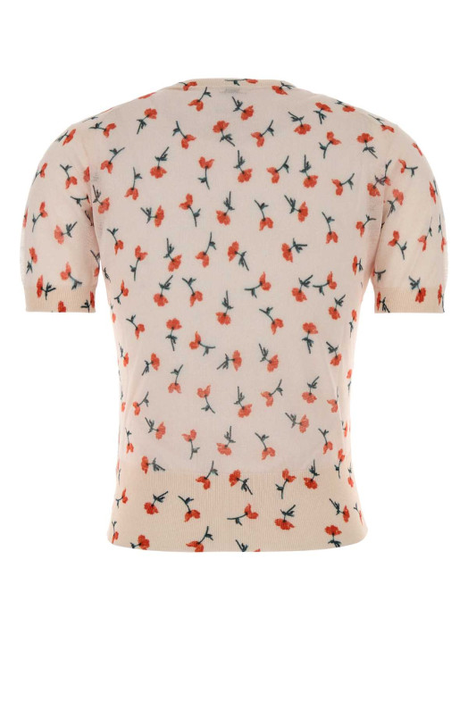 Футболка из смесовой ткани с принтом JIL SANDER (J03GC0152J15480)