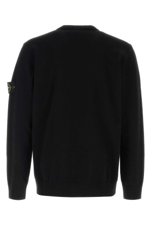 Black wool sweater Black STONE ISLAND (L1S155100010S00B4)