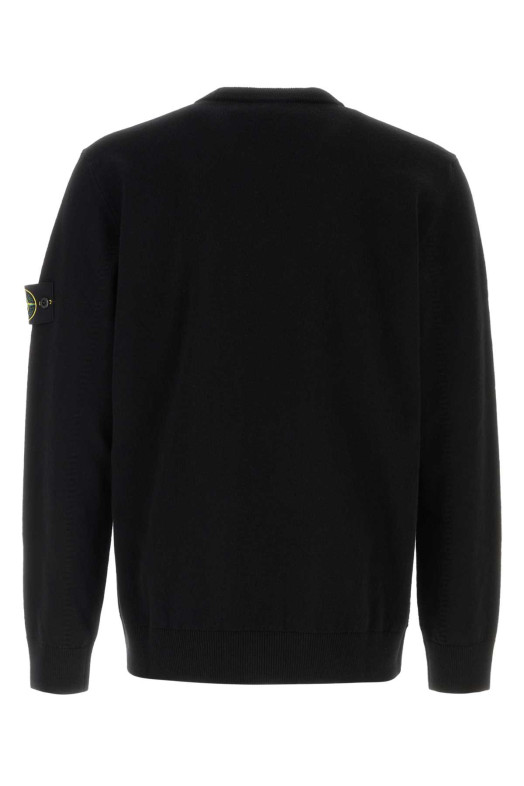 Black wool sweater Black STONE ISLAND (L1S155100010S00B4)