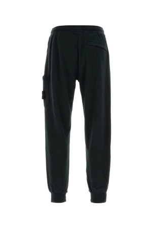 Black cotton joggers Black STONE ISLAND (L1S156200021S0051)