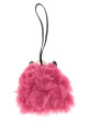 Pink leather and fur key ring MCM (MXZGSTA15)