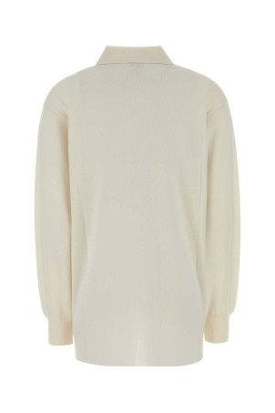 Ivory stretch cashmere blend polo shirt White LOEWE (S540Y14KHJ)