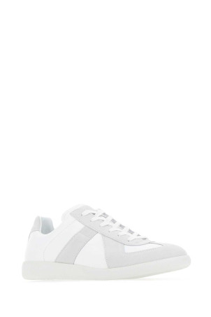 Two-tone leather Replica sneakers Multicolor MAISON MARGIELA (S57WS0236P1897)