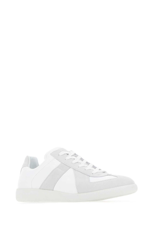 Two-tone leather Replica sneakers Multicolor MAISON MARGIELA (S57WS0236P1897)