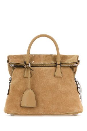 Beige suede mini 5AC handbag MAISON MARGIELA (SB1WG0084P8829)