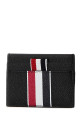 Black leather card holder THOM BROWNE (UAW090A00198)