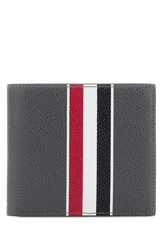 Коричневый кожаный кошелек THOM BROWNE (UAW092A00198)