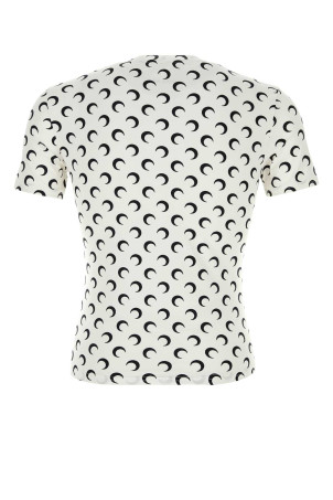 Printed stretch nylon t-shirt MARINE SERRE (UTS001ACJER0001)