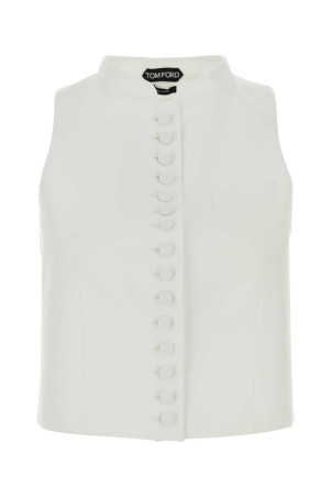 White piquet vest TOM FORD (WA0047FAX1609)