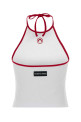 White cotton tank top MARINE SERRE (WTO504ACJER0008)