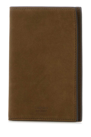 Brown suede passport holder TOM FORD (Y0274LCL504S)