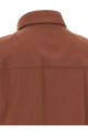 'Shiny Trim' shirt Brown
