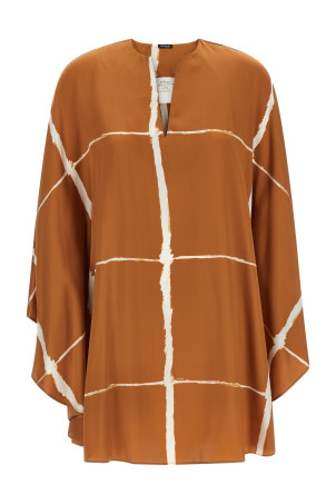 Caftan blouse Brown