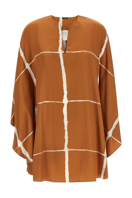 Caftan blouse Brown