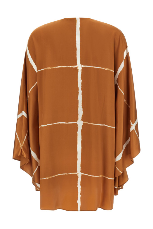 Caftan blouse Brown