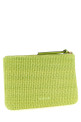 Raffia clutch Green