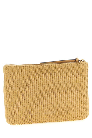 Raffia clutch Beige