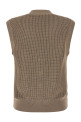 'Sparkling' cotton vest Brown