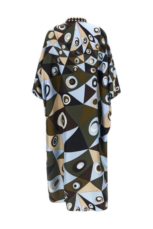 Платье-кафтан «Глаза», многоцветное 6HRL806H721048