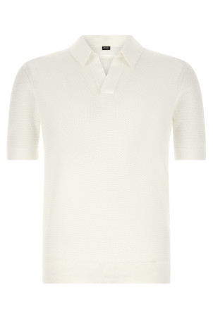Premium cotton polo shirt White