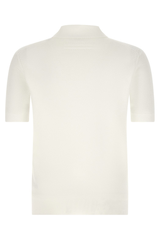 Premium cotton polo shirt White