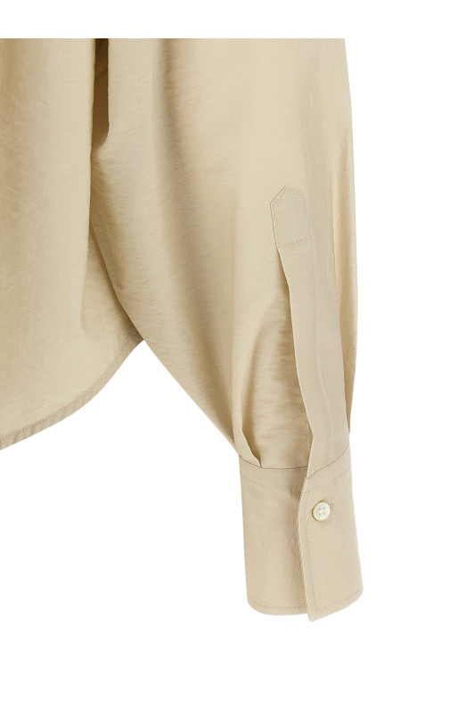 'Dazzling Seabed Embroidery' shirt Beige