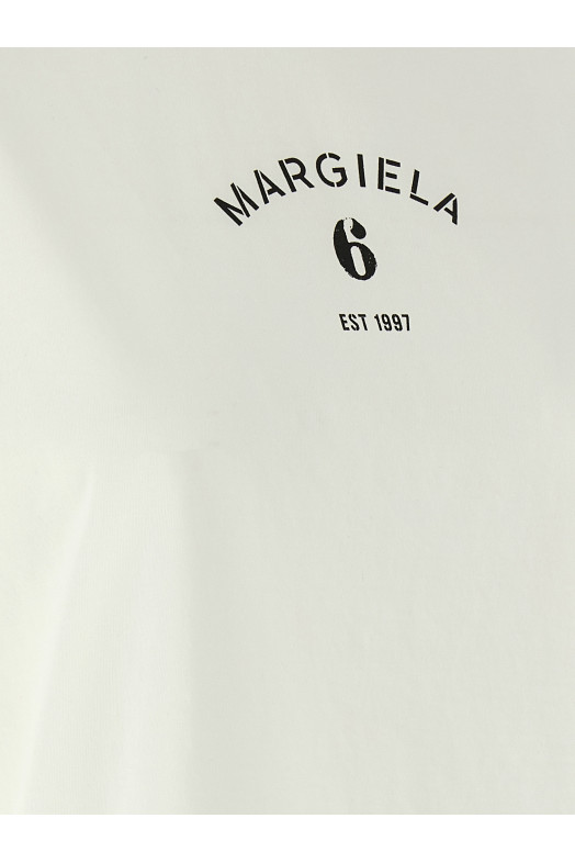 Футболка с логотипом, белая MM6 MAISON MARGIELA S62GD0216M20048101