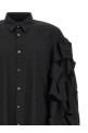 Draped sleeve shirt Black