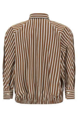'Shadow' striped shirt Brown