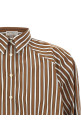 'Shadow' striped shirt Brown