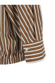 'Shadow' striped shirt Brown