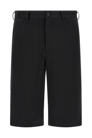 Zip bermuda shorts Black