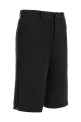 Zip bermuda shorts Black