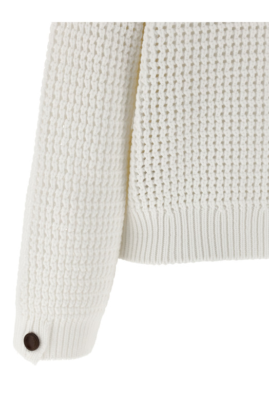 Openwork sweater Beige