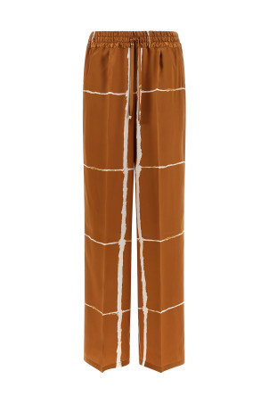 Silk pants Brown