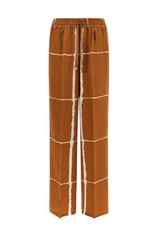 Silk pants Brown